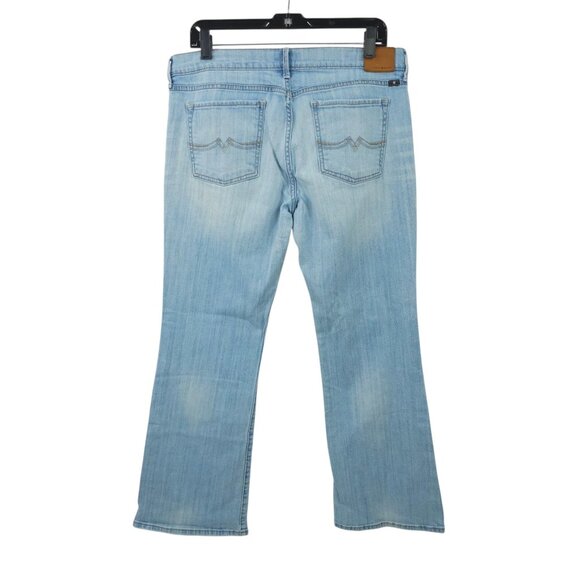 Lucky Brand Sweet N Low Boot Cut Jeans Womens 14 Light Wash Distressed Denim - Picture 2 of 15